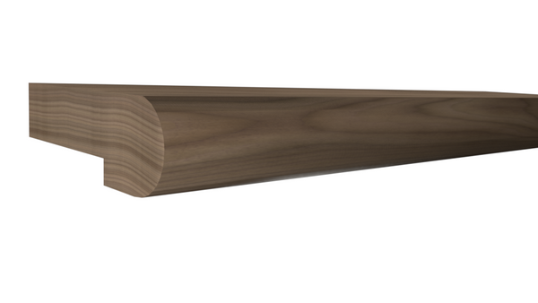 Profile View of Stair Landing Tread Molding, product number SLT-516-102-1-WA - 1-1/16" x 5-1/2" Walnut Stair Landing Tread - $29.25/ft sold by American Wood Moldings