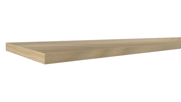 Profile View of Standard Size 1x10 Ash Boards - $11.09/ft sold by American Wood Moldings
