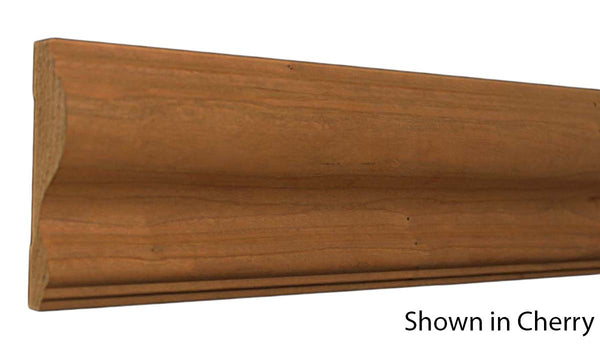 Profile View of Chair Rail Molding, product number CH-316-104-1-WO - 1-1/8" x 3-1/2" White Oak Chair Rail - $10.26/ft sold by American Wood Moldings