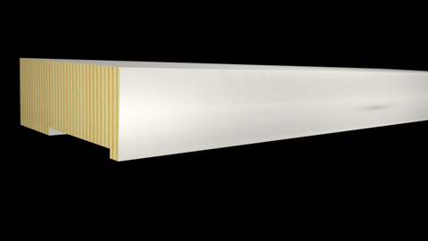 Standard Size 1 x 2-1/2" Primed Finger Joint Boards - ON SALE - $0.54/ft
