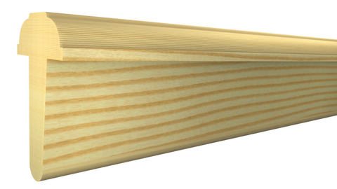 AS-200-108-1-CP -  1-1/4" x 2"  Clear Pine Interior Astragal - $5.48/ft