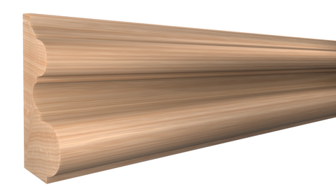 BA-400-204-1-RO - 2-1/8" x 4" Red Oak Base - $14.44/ft