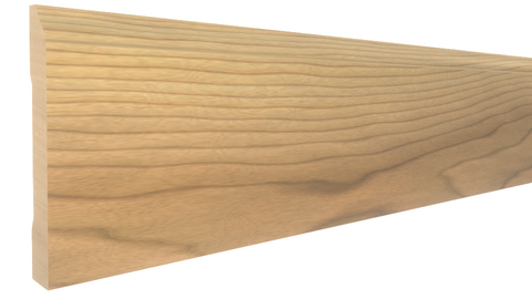 Profile View of Base Molding, product number BA-408-021-1-MA - 21/32" x 4-1/4" Maple Base - $5.70/ft sold by American Wood Moldings