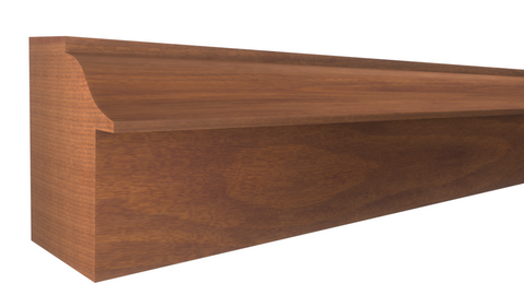 BB-118-108-1-HMH - 1-1/4" x 1-9/16"  Honduras Mahogany Backband - $7.60/ft