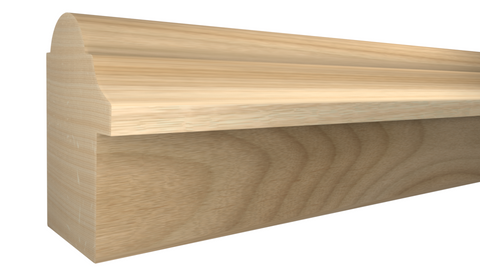 Profile View of Backband Molding, product number BB-116-102-1-BI - 1-1/16" x 1-1/2" Birch Backband - $1.92/ft sold by American Wood Moldings