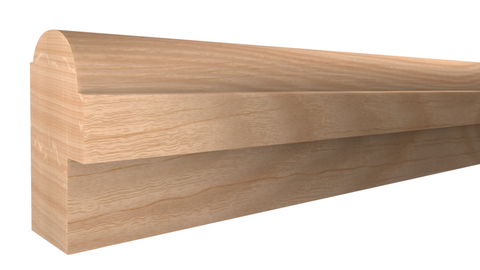 Profile View of Backband Molding, product number BB-124-100-1-RO - 1" x 1-3/4" Red Oak Backband - $2.68/ft sold by American Wood Moldings