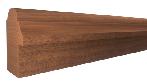 BB-124-102-1-HMH - 1-1/16" x 1-3/4" Honduras Mahogany Backband - $7.10/ft