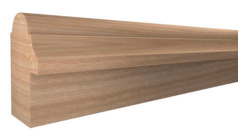 BB-124-102-1-RO -  1-1/16" x 1-3/4"  Red Oak Backband - $2.85/ft