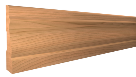Profile View of Casing Molding, product number CA-308-022-2-CH - 11/16" x 3-1/4" Cherry Casing - $3.70/ft sold by American Wood Moldings