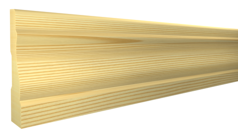 Profile View of Casing Molding, product number CA-308-022-2-CP - 11/16" x 3-1/4" Clear Pine Casing - $3.18/ft sold by American Wood Moldings