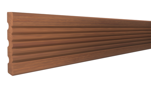 Profile View of Casing Molding, product number CA-308-024-3-HMH - 3/4" x 3-1/4" Honduras Mahogany Casing - $11.75/ft sold by American Wood Moldings