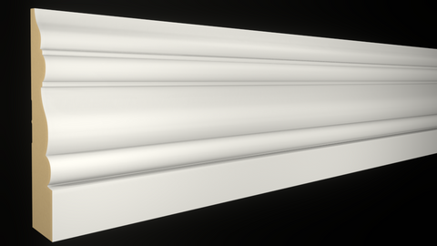 Profile View of Casing Molding, product number CA-416-100-1-PM - 1" x 4-1/2" Primed MDF Casing - $3.79/ft sold by American Wood Moldings
