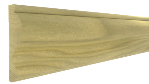 Side View of Chair Rail Molding, product number CH-516-120-1-PO - 1-5/8" x 5-1/2" Poplar Chair Rail - $10.63/ft sold by American Wood Moldings