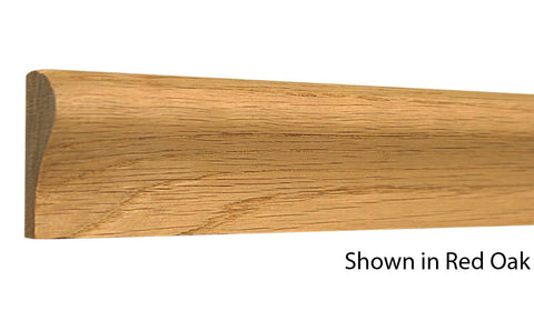 Profile View of Chair Rail Molding, product number CH-205-020-1-RO - 5/8" x 2-5/32" Red Oak Chair Rail - $1.96/ft sold by American Wood Moldings