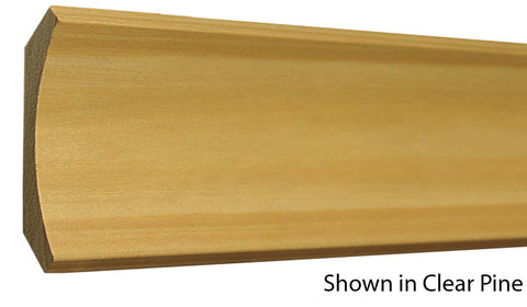 Profile View of Cove Molding, product number CO-320-024-1-CP - 3/4" x 3-5/8" Clear Pine Cove - $2.96/ft sold by American Wood Moldings