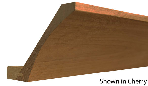 Profile View of Cove Molding, product number CO-520-026-1-CH - 13/16" x 5-5/8" Cherry Cove - $6.48/ft sold by American Wood Moldings
