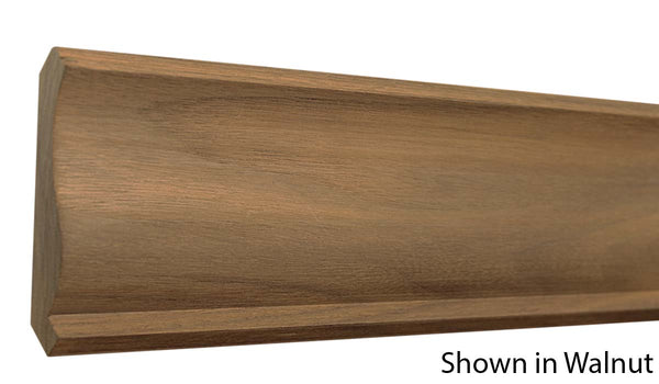 Profile View of Crown Molding, product number CR-406-024-1-HI - 3/4" x 4-3/16" Hickory Crown - $3.32/ft sold by American Wood Moldings