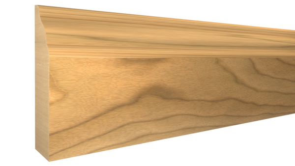 Profile View of Door Stop Molding, product number DS-112-012-1-MA - 3/8" x 1-3/8" Maple Door Stop - $1.85/ft sold by American Wood Moldings