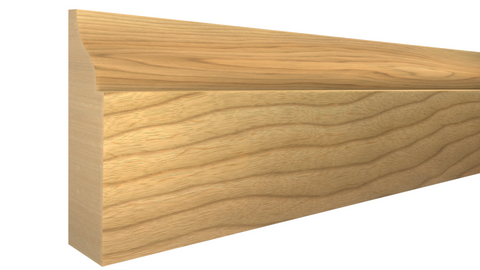 Profile View of Door Stop Molding, product number DS-112-014-1-MA - 7/16" x 1-3/8" Maple Door Stop - $2.16/ft sold by American Wood Moldings