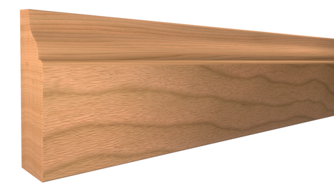 Profile View of Door Stop Molding, product number DS-116-014-1-CH - 7/16" x 1-1/2" Cherry Door Stop - $2.68/ft sold by American Wood Moldings
