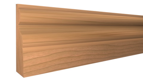 Profile View of Door Stop Molding, product number DS-124-016-1-CH - 1/2" x 1-3/4" Cherry Door Stop - $2.64/ft sold by American Wood Moldings