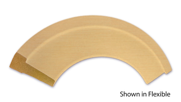 Profile View of Flexible Casing Molding, product number CA-308-022-4-FL - 11/16" x 3-1/4" Smooth Urethane Flexible Casing - $13.69/ft sold by American Wood Moldings