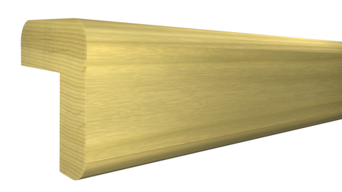 Profile View of Outside Corner Molding, product number OC-024-024-1-PO - 3/4" x 3/4" Poplar Outside Corner - $0.92/ft sold by American Wood Moldings