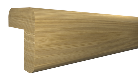 Profile View of Outside Corner Molding, product number OC-024-024-1-WO - 3/4" x 3/4" White Oak Outside Corner - $1.64/ft sold by American Wood Moldings