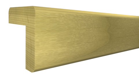 Profile View of Outside Corner Molding, product number OC-104-104-1-PO - 1-1/8" x 1-1/8" Poplar Outside Corner - $2.28/ft sold by American Wood Moldings