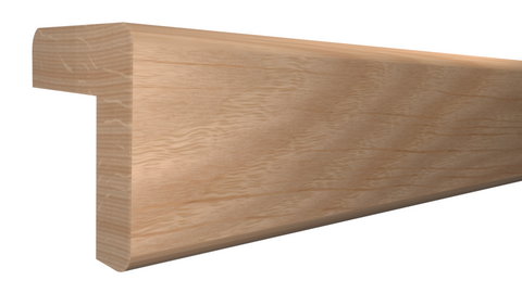 Profile View of Outside Corner Molding, product number OC-104-104-1-RO - 1-1/8" x 1-1/8" Red Oak Outside Corner - $2.64/ft sold by American Wood Moldings