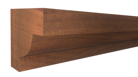 Profile View of Panel Molding Molding, product number PA-020-020-1-HMH - 5/8" x 5/8" Honduras Mahogany Panel Molding - $1.64/ft sold by American Wood Moldings