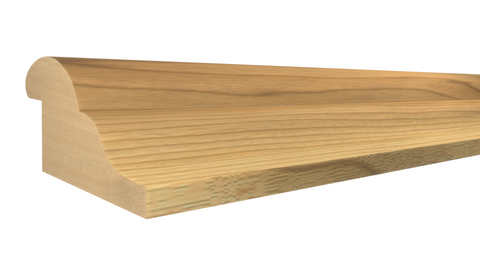 Profile View of Panel Molding Molding, product number PA-024-012-1-MA - 3/8" x 3/4" Maple Panel Molding - $1.44/ft sold by American Wood Moldings
