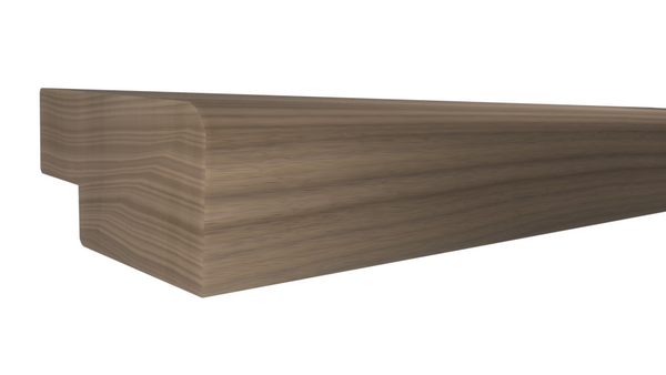 Profile View of Panel Molding Molding, product number PA-028-014-2-WA - 7/16" x 7/8" Walnut Panel Molding - $2.14/ft sold by American Wood Moldings