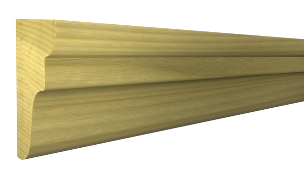 Profile View of Panel Molding, product number PA-028-016-3-PO - 1/2" x 7/8" Poplar Panel Molding - $1.08/ft sold by American Wood Moldings