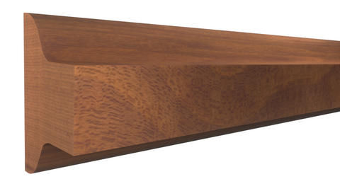 Profile View of Panel Molding Molding, product number PA-100-022-1-HMH - 11/16" x 1" Honduras Mahogany Panel Molding - $2.72/ft sold by American Wood Moldings