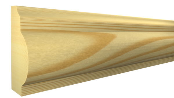 Profile View of Panel Molding, product number PA-104-018-1-CP - 9/16" x 1-1/8" Clear Pine Panel Molding - $0.88/ft sold by American Wood Moldings