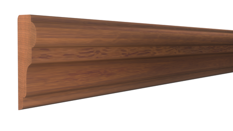 Profile View of Panel Molding Molding, product number PA-104-018-2-HMH - 9/16" x 1-1/8" Honduras Mahogany Panel Molding - $2.84/ft sold by American Wood Moldings