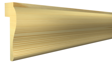 Profile View of Panel Molding, product number PA-104-018-3-CP - 9/16" x 1-1/8" Clear Pine Panel Molding - $0.84/ft sold by American Wood Moldings