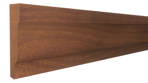 Profile View of Panel Molding Molding, product number PA-108-016-1-HMH - 1/2" x 1-1/4" Honduras Mahogany Panel Molding - $2.80/ft sold by American Wood Moldings