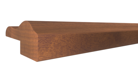 Profile View of Panel Molding Molding, product number PA-108-020-1-HMH - 5/8" x 1-1/4" Honduras Mahogany Panel Molding - $4.28/ft sold by American Wood Moldings