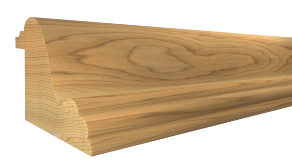 Profile View of Panel Molding, product number PA-112-102-1-HI - 1-1/16" x 1-3/8" Hickory Panel Molding - $3.60/ft sold by American Wood Moldings
