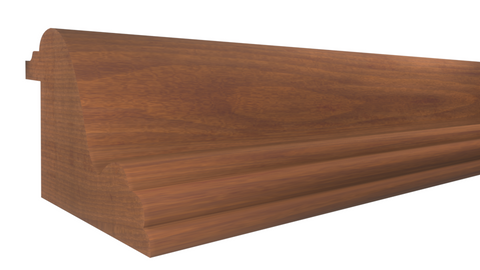 Profile View of Panel Molding, product number PA-112-102-1-HMH - 1-1/16" x 1-3/8" Honduras Mahogany Panel Molding - $9.48/ft sold by American Wood Moldings