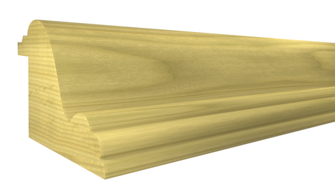 Profile View of Panel Molding, product number PA-112-102-1-PO - 1-1/16" x 1-3/8" Poplar Panel Molding - $2.52/ft sold by American Wood Moldings