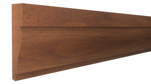 Profile View of Panel Molding Molding, product number PA-116-018-1-HMH - 9/16" x 1-1/2" Honduras Mahogany Panel Molding - $3.80/ft sold by American Wood Moldings