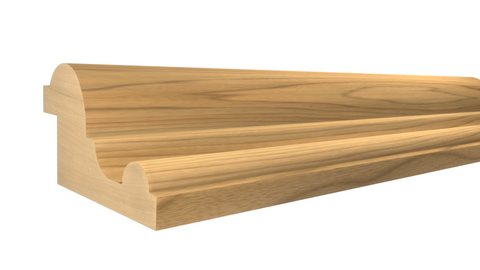 Profile View of Panel Molding, product number PA-116-028-1-MA - 7/8" x 1-1/2" Maple Panel Molding - $2.40/ft sold by American Wood Moldings
