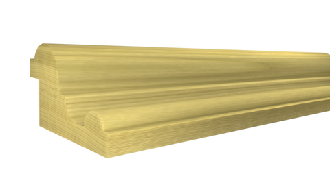 Profile View of Panel Molding Molding, product number PA-116-028-1-PO - 7/8" x 1-1/2" Poplar Panel Molding - $1.52/ft sold by American Wood Moldings