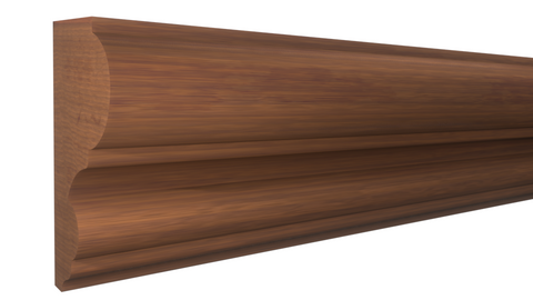 Profile View of Panel Molding, product number PA-118-026-1-HMH - 13/16" x 1-9/16" Honduras Mahogany Panel Molding - $3.88/ft sold by American Wood Moldings
