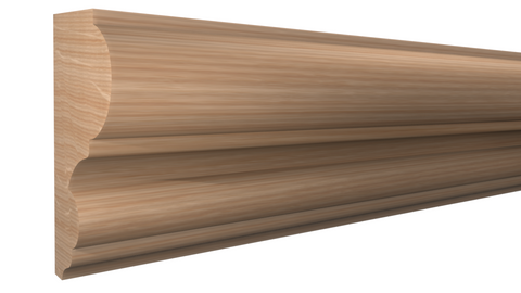 Profile View of Panel Molding, product number PA-118-026-1-RO - 13/16" x 1-9/16" Red Oak Panel Molding - $1.96/ft sold by American Wood Moldings