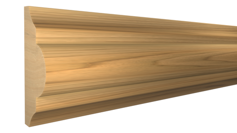 Profile View of Panel Molding, product number PA-124-024-1-MA - 3/4" x 1-3/4" Maple Panel Molding - $2.60/ft sold by American Wood Moldings