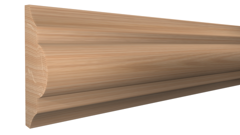 Profile View of Panel Molding Molding, product number PA-124-024-1-RO - 3/4" x 1-3/4" Red Oak Panel Molding - $2.16/ft sold by American Wood Moldings